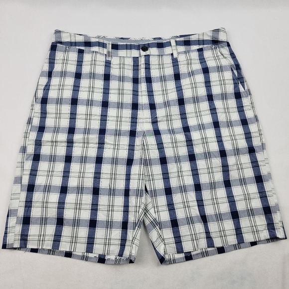 NWT Croft & Barrow relaxed fit cotton classic plaid lightweight shorts - Picture 1 of 5